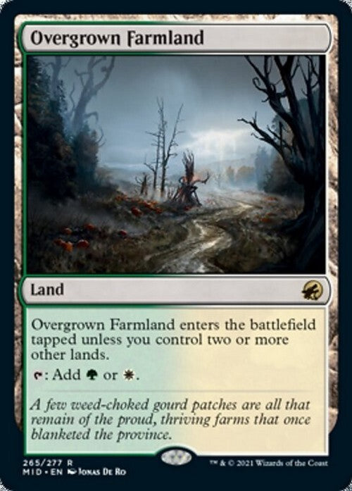 Overgrown Farmland ~ Midnight Hunt [ NM ] [ Magic MTG ]