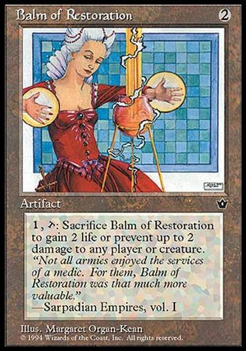 Balm of Restoration ~ Fallen Empires [ EX ] [ Magic MTG ]