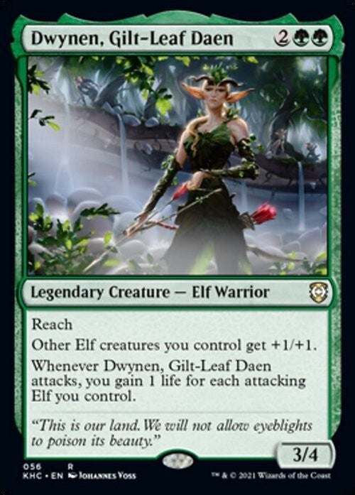 Dwynen, Gilt-Leaf Daen ~ Commander: Kaldheim [ NM ] [ Magic MTG ]