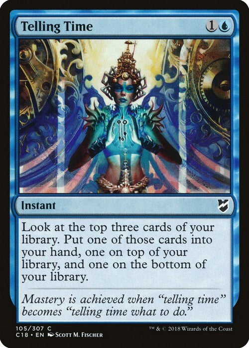 Telling Time ~ Commander 2018 [ NM ] [ Magic MTG ]