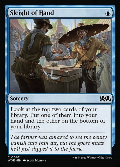 Sleight of Hand ~ Wilds of Eldraine [ NM ] [ Magic MTG ]