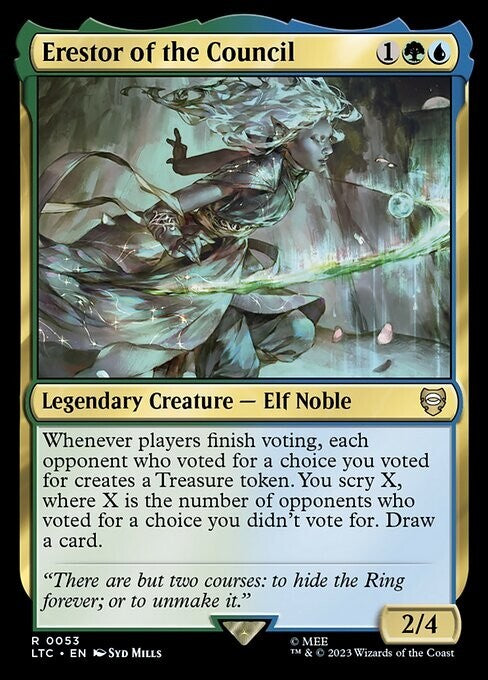Erestor of the Council ~ Commander: Lord of the Rings [ NM ] [ Magic MTG ]