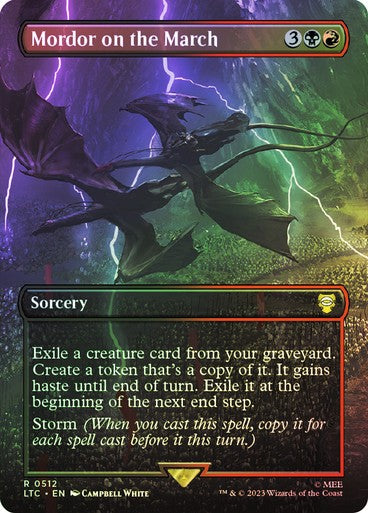 FOIL Mordor on the March ~ Commander: Lord of the Rings [ NM ] [ MTG ]