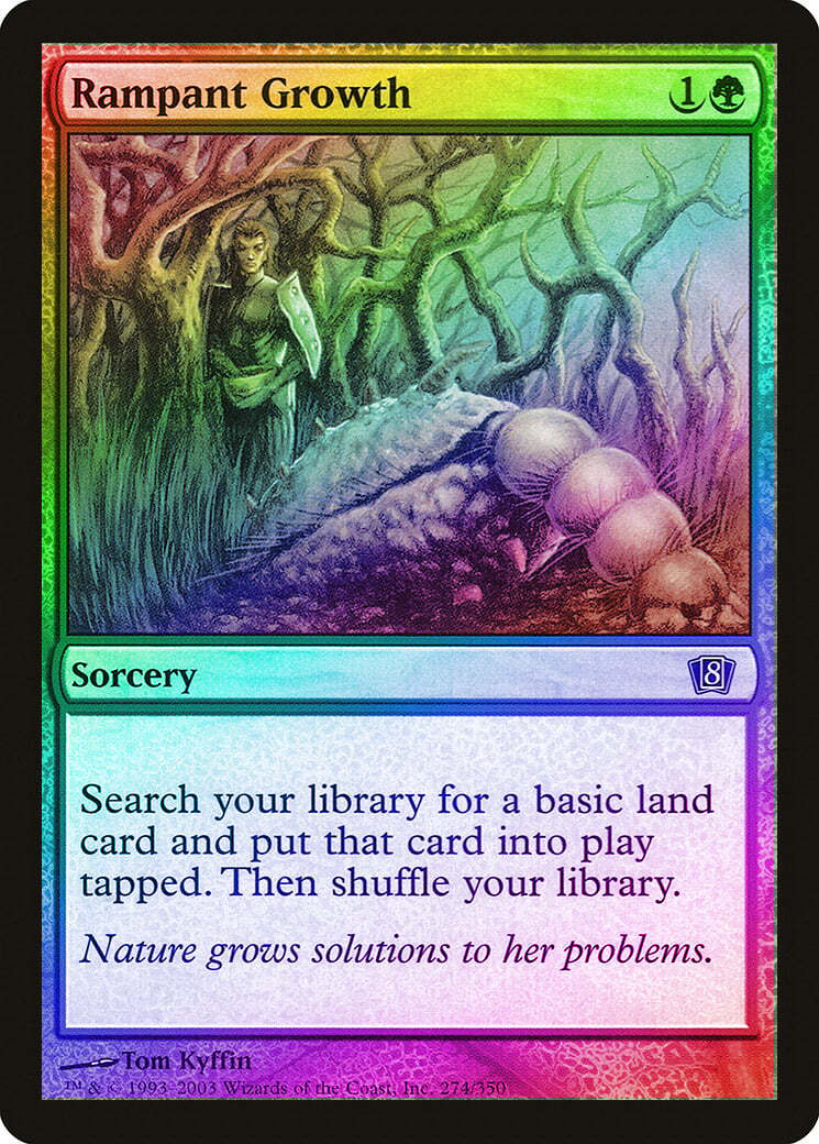 FOIL Rampant Growth ~ Eighth Edition [ EX ] [ Magic MTG ]