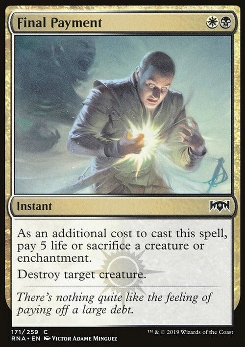 Final Payment ~ Ravnica Allegiance [ NM ] [ Magic MTG ]