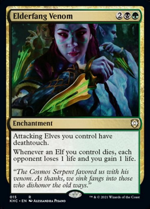 Elderfang Venom ~ Commander: Kaldheim [ EX ] [ Magic MTG ]