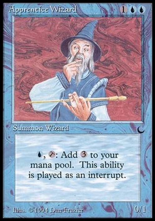 Apprentice Wizard ~ The Dark [ EX ] [ Magic MTG ]