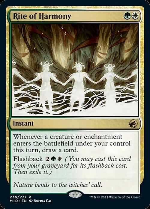 Rite of Harmony ~ Midnight Hunt [ NM ] [ Magic MTG ]