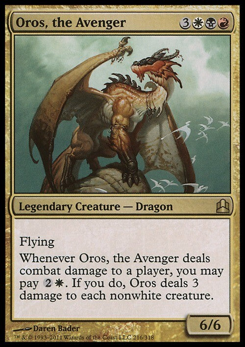 Oros, the Avenger ~ Commander 2011 [ EX ] [ Magic MTG ]
