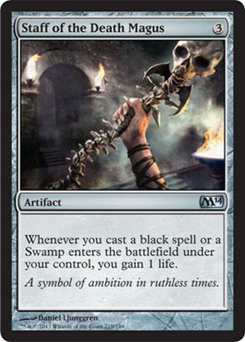 Staff of the Death Magus ~ Magic 2014 [ EX ] [ Magic MTG ]