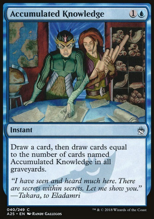 Accumulated Knowledge ~ Masters 25 [ EX ] [ Magic MTG ]