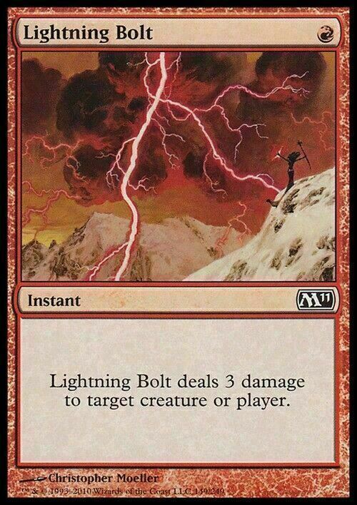 Lightning Bolt  ~ Magic 2011 [ EX ] [ Magic MTG ]
