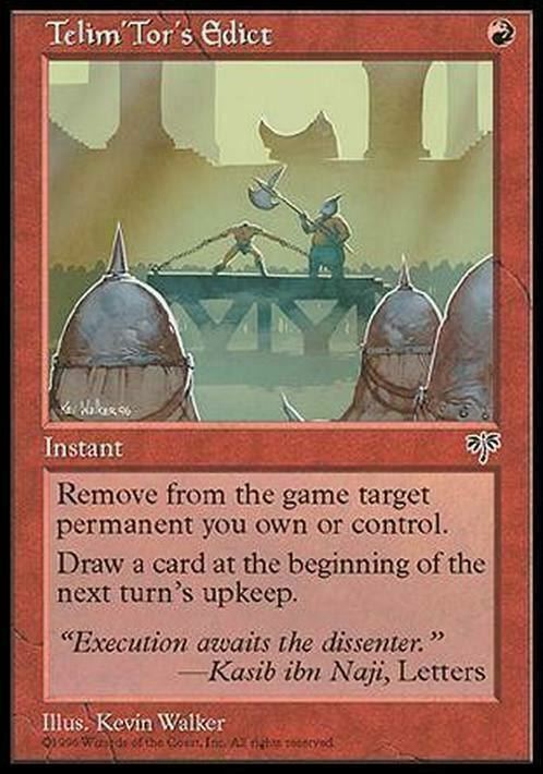 Telim'Tor's Edict ~ Mirage [ EX ] [ Magic MTG ]