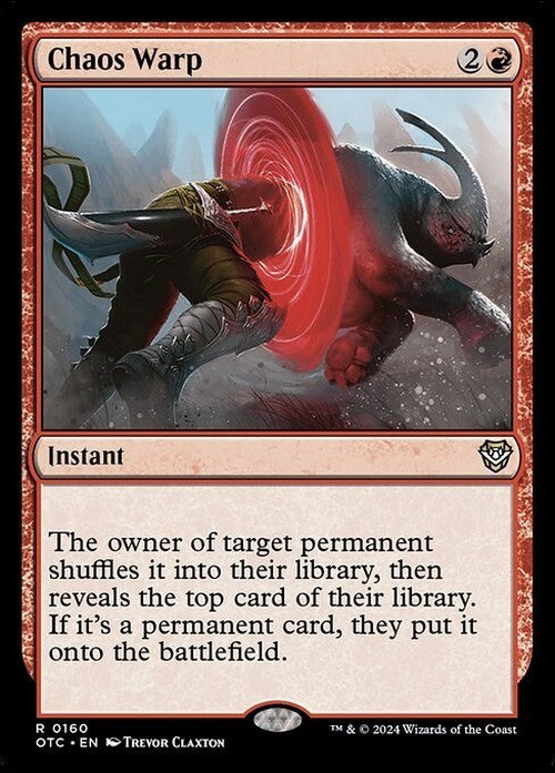 Chaos Warp ~ Commander: Outlaws of Thunder Junction [ NM ] [ MTG ]