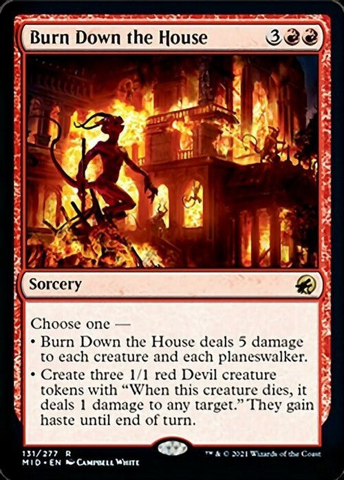 Burn Down the House ~ Midnight Hunt [ NM ] [ Magic MTG ]