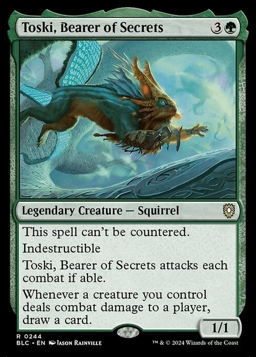 Toski, Bearer of Secrets ~ Commander: Bloomburrow [ NM ] [ Magic MTG ]