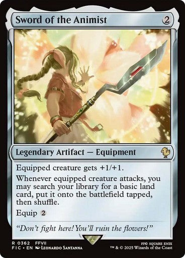 Sword of the Animist ~ Commander: Final Fantasy [ NM ] [ Magic MTG ]