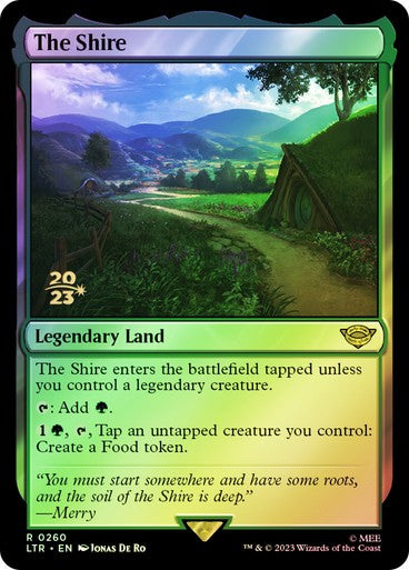 FOIL The Shire ~ Prerelease The Lord of the Rings [ NM ] [ Magic MTG ]