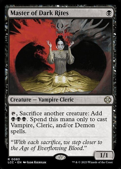 Master of Dark Rites ~ Commander: The Lost Caverns of Ixalan [ NM ] [ MTG ]