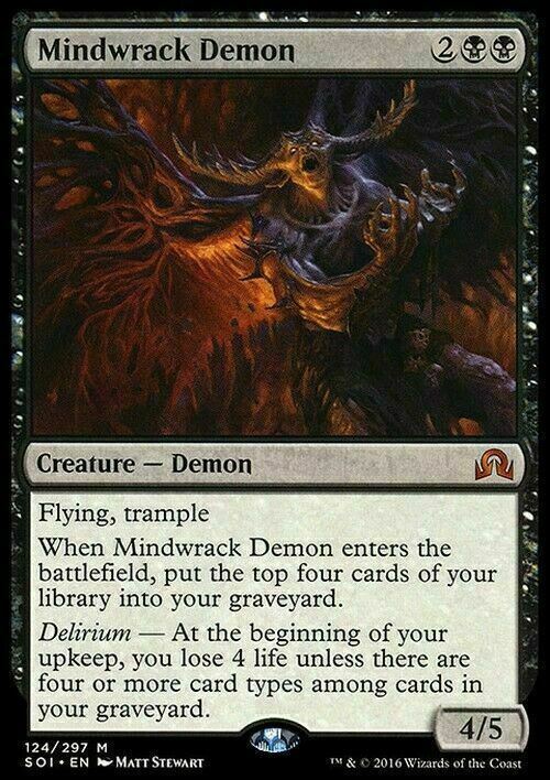 Mindwrack Demon ~ Shadows over Innistrad [ EX ] [ Magic MTG ]