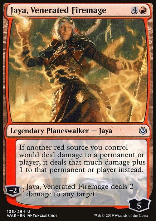 Jaya, Venerated Firemage ~ War of the Spark [ EX ] [ Magic MTG ]
