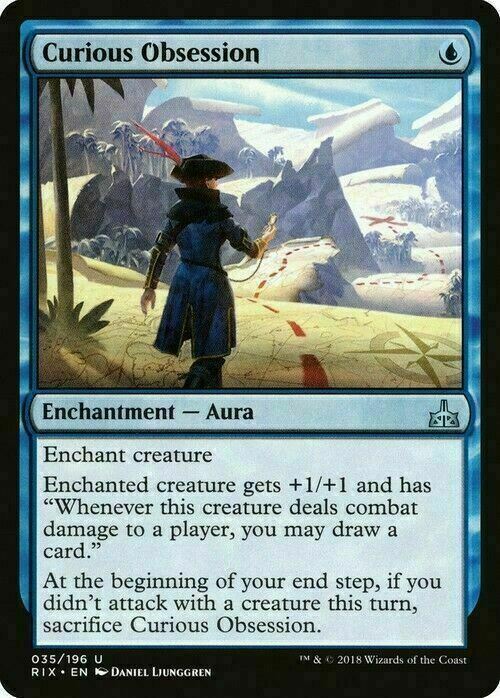 Curious Obsession ~ Rivals of Ixalan [ EX ] [ Magic MTG ]