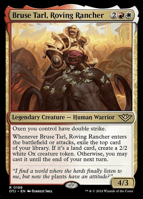 Bruse Tarl, Roving Rancher ~ Outlaws of Thunder Junction [ NM ] [ Magic MTG ]