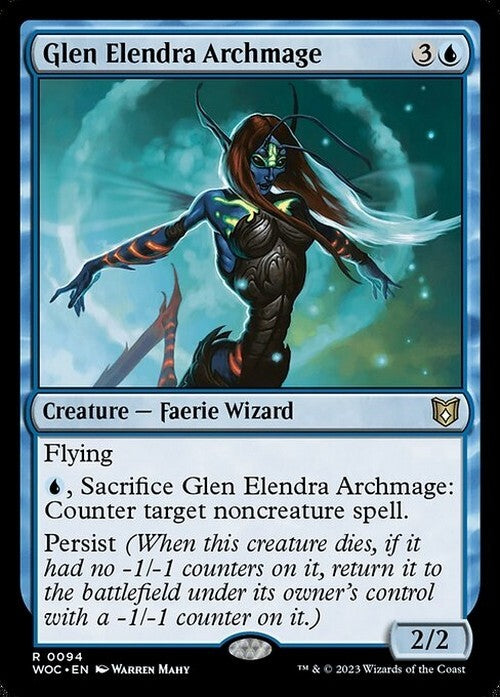 Glen Elendra Archmage ~ Commander: Wilds of Eldraine [ NM ] [ Magic MTG ]