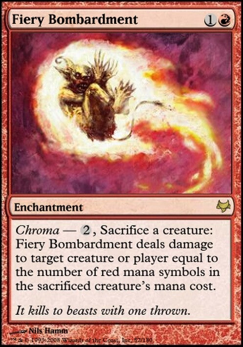 Fiery Bombardment ~ Eventide [ EX ] [ Magic MTG ]