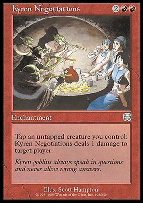 Kyren Negotiations ~ Mercadian Masques [ EX ] [ Magic MTG ]