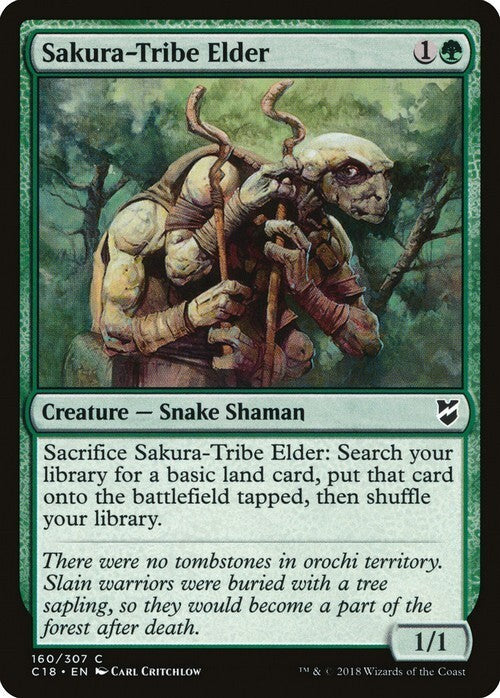 Sakura-Tribe Elder ~ Commander 2018 [ EX ] [ Magic MTG ]