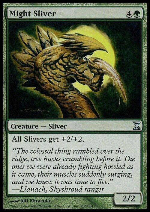 Might Sliver ~ Time Spiral [ EX ] [ Magic MTG ]