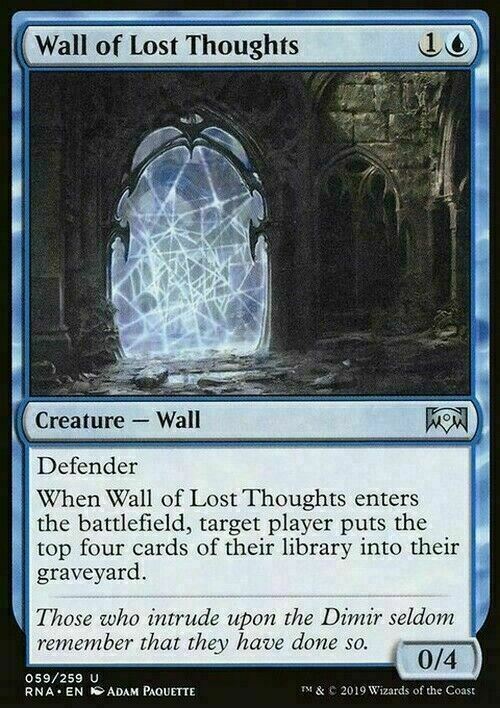 Wall of Lost Thoughts ~ Ravnica Allegiance [ EX ] [ Magic MTG ]