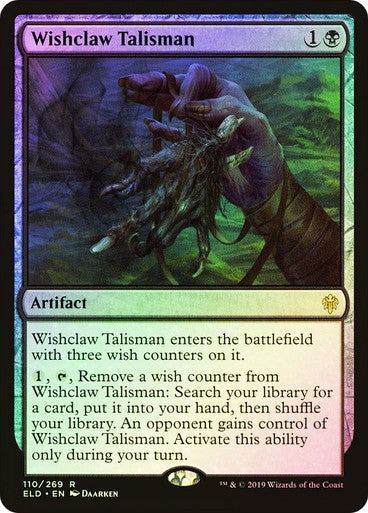 FOIL Wishclaw Talisman ~ Throne of Eldraine [ NM ] [ Magic MTG ]