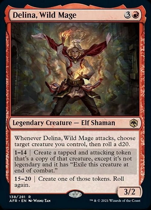 Delina, Wild Mage ~ Adventures in the Forgotten Realms [ NM ] [ Magic MTG ]