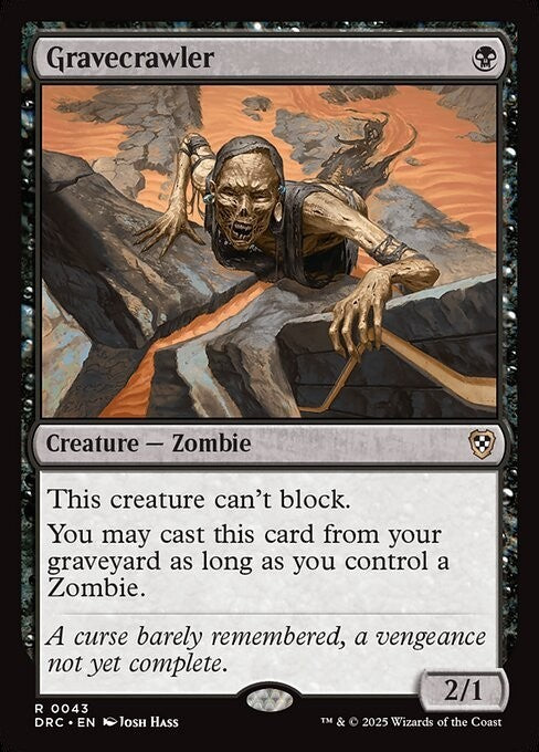 Gravecrawler ~ Commander: Aetherdrift [ NM ] [ Magic MTG ]