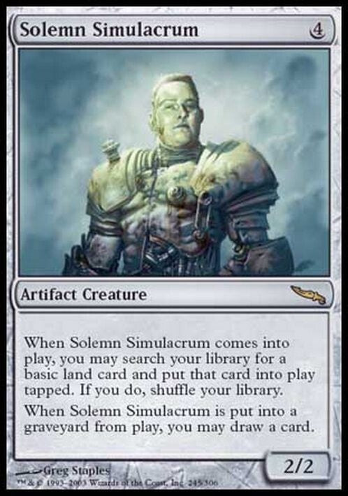 Solemn Simulacrum ~ Mirrodin [ Heavily Played ] [ Magic MTG ]