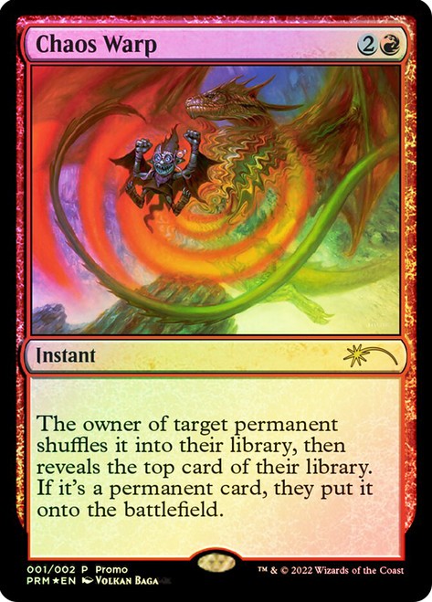 FOIL Chaos Warp ~ DCI Promos [ EX ] [ Magic MTG ]