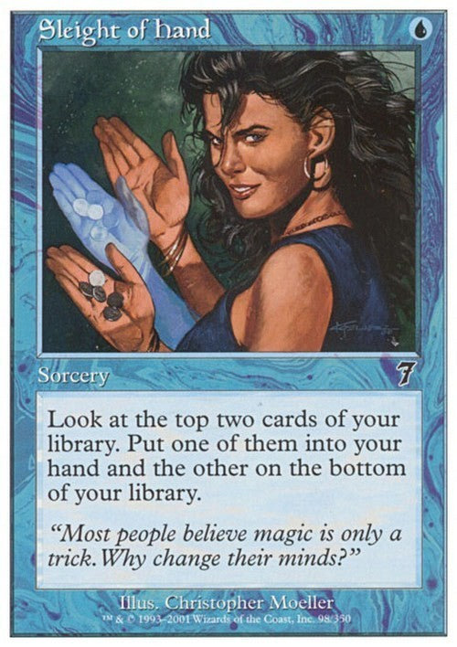 Sleight of Hand ~ Seventh Edition [ EX ] [ Magic MTG ]