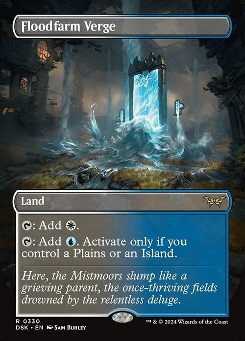 BORDERLESS Floodfarm Verge ~ Duskmourn [ NM ] [ Magic MTG ]