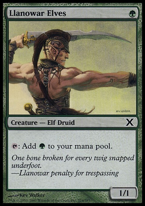 Llanowar Elves ~ Tenth Edition [ EX ] [ Magic MTG ]