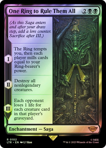 FOIL One Ring to Rule Them All ~ The Lord of the Rings [ NM ] [ Magic MTG ]