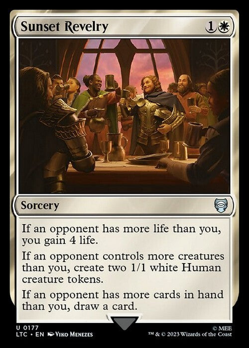 Sunset Revelry ~ Commander: Lord of the Rings [ NM ] [ Magic MTG ]