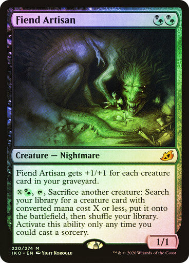 FOIL Fiend Artisan ~ Ikoria [ NM ] [ Magic MTG ]