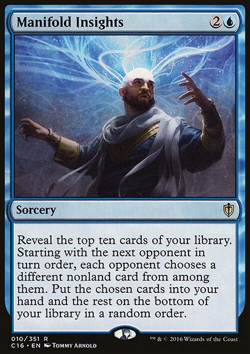 Manifold Insights ~ Commander 2016 [ EX ] [ Magic MTG ]