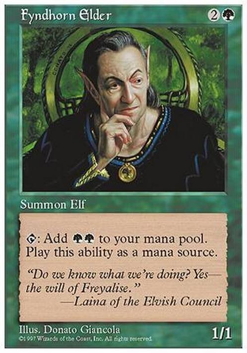 Fyndhorn Elder ~ Fifth Edition [ EX ] [ Magic MTG ]