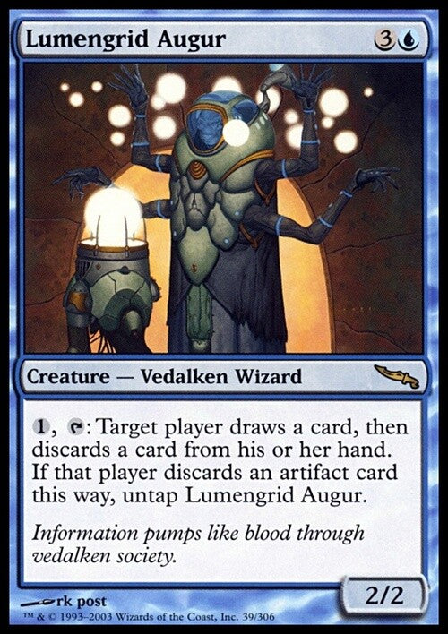 Lumengrid Augur ~ Mirrodin [ EX ] [ Magic MTG ]
