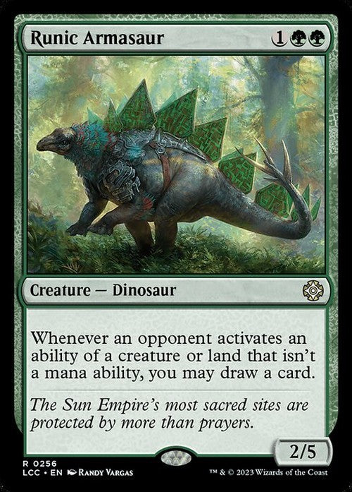 Runic Armasaur ~ Commander: The Lost Caverns of Ixalan [ NM ] [ Magic MTG ]