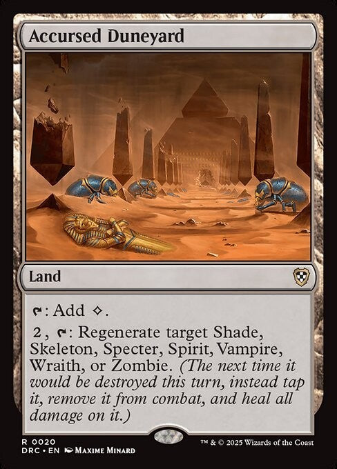 Accursed Duneyard ~ Commander: Aetherdrift [ NM ] [ Magic MTG ]