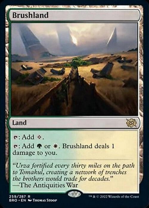 Brushland ~ The Brothers' War [ NM ] [ Magic MTG ]